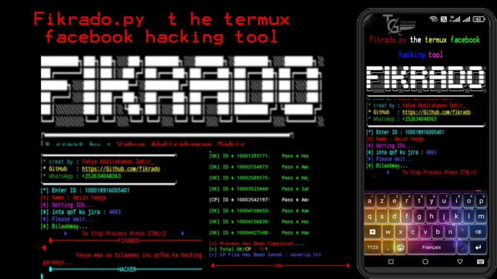 fikrado.py the facebook hacking tool