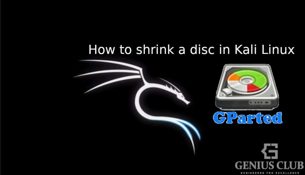shrink disc in kali linux