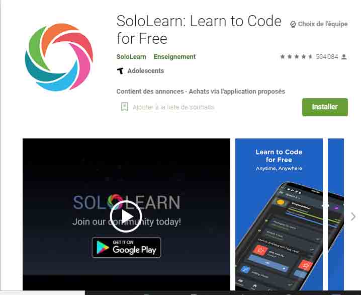 sololearn android app