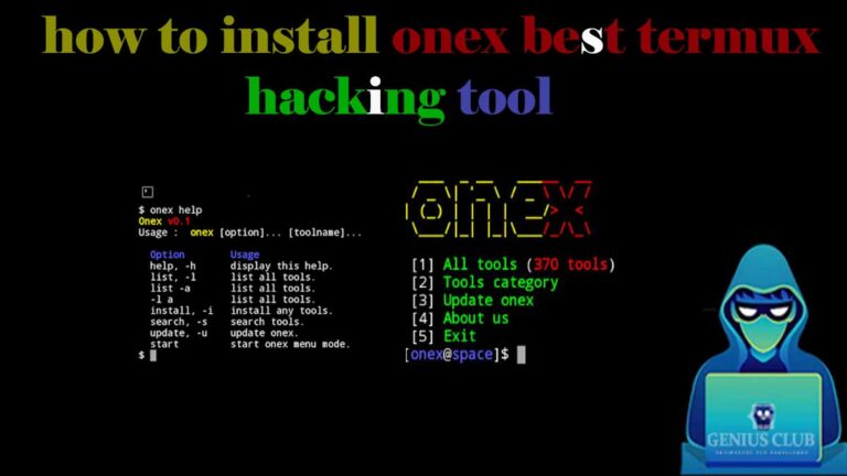 onex termux hacking tool