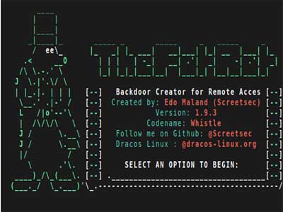 TheFatRat backdoor creator and hacking tool