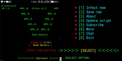 infect best termux tool 