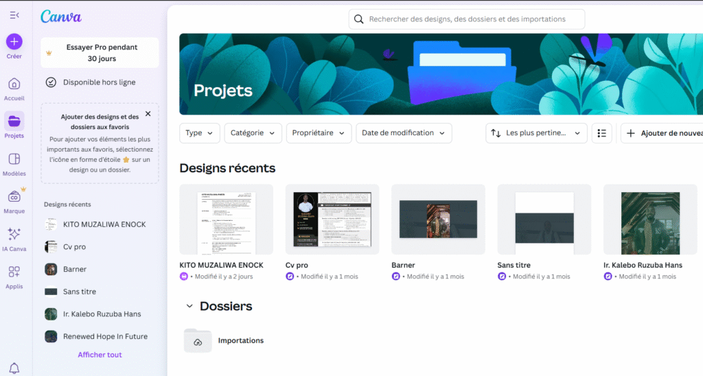 Canva  - outil IA gratuit 2025
